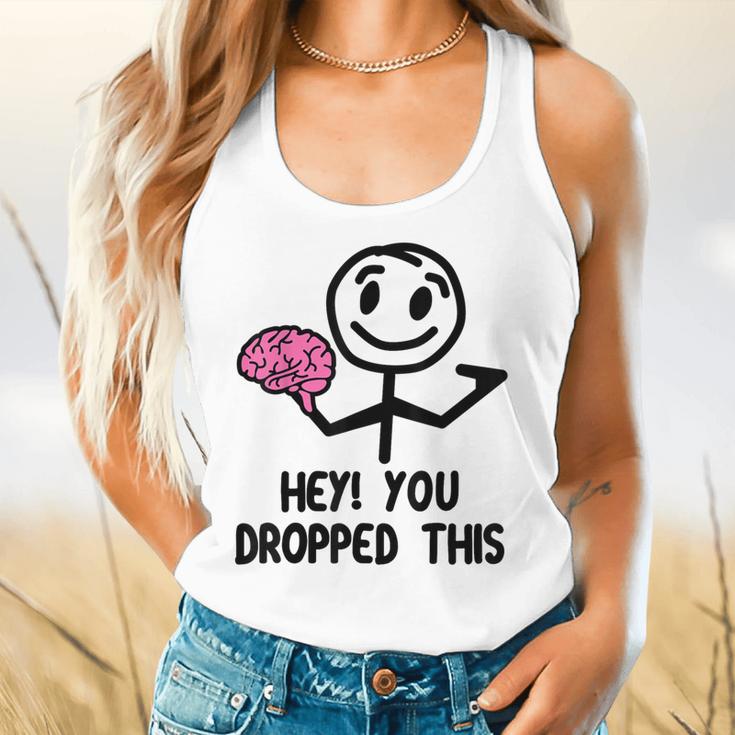 Nerdy Hey You Dropped This Brain Math Teacher Flowy Tank, gift for family, gift for coworker