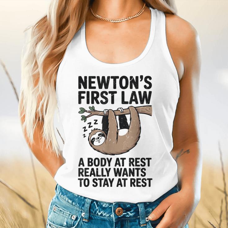 Newtons First Law Physics Jokes Science Teacher Flowy Tank, gift for family, gift for coworker Newtons First Law Physics Jokes Science Teacher Flowy Tank, gift for family, gift for coworker