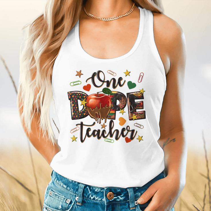 One Dope Teacher Flowy Tank, gift for family, gift for coworker One Dope Teacher Flowy Tank, gift for family, gift for coworker