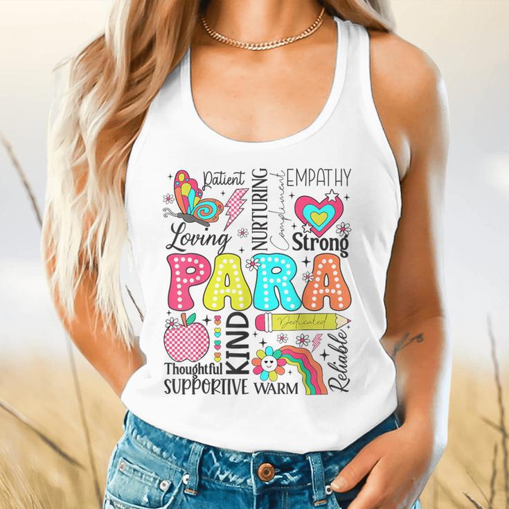 Para Paraprofessional Paraeducator Teacher Back To School Flowy Tank, gift for family, gift for coworker Para Paraprofessional Paraeducator Teacher Back To School Flowy Tank, gift for family, gift for coworker