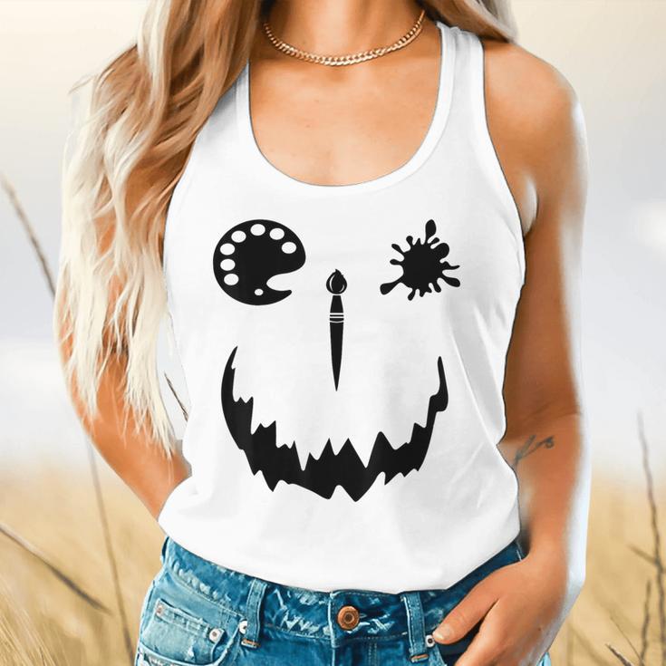 Pumpkin Artist Halloween Art Teacher Flowy Tank, gift for family, gift for coworker