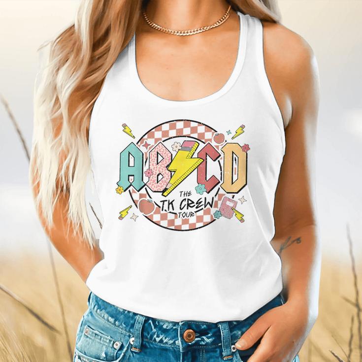 Retro ABCD Transitional Kindergarten Teacher Tour TK Teacher Flowy Tank, gift for family, gift for coworker Retro ABCD Transitional Kindergarten Teacher Tour TK Teacher Flowy Tank, gift for family, gift for coworker