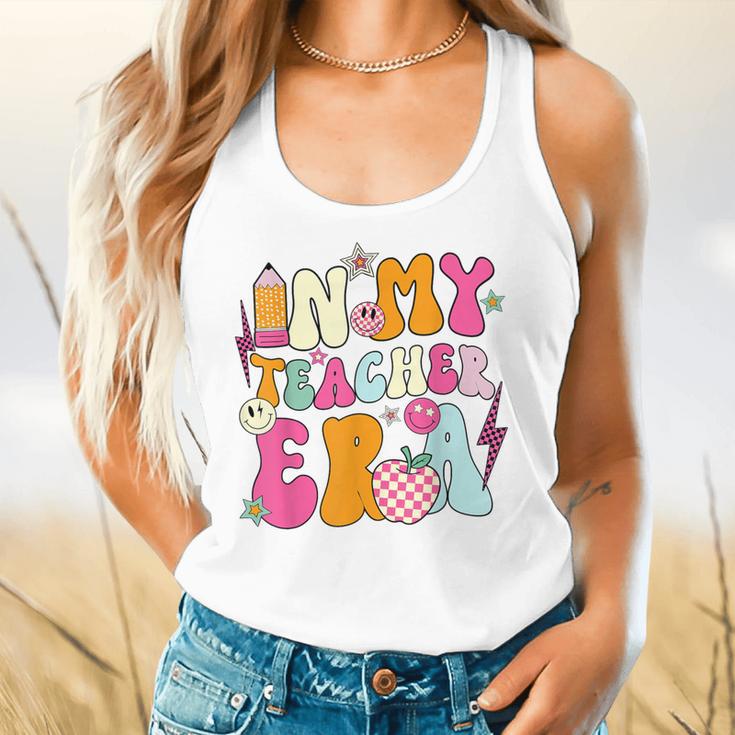 Retro Groovy In My Teaching Era Best Teacher Appreciation Flowy Tank, gift for family, gift for coworker