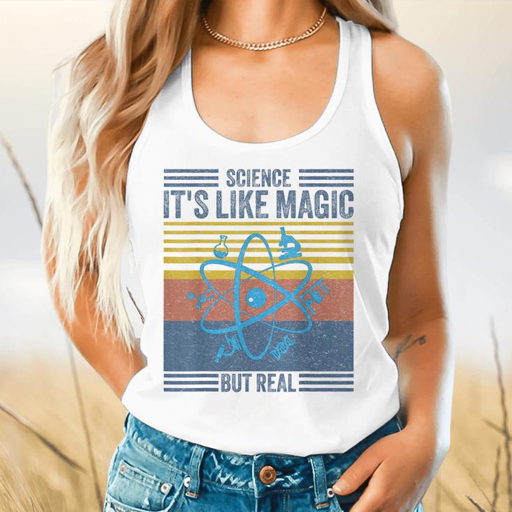 Science It's Like Magic But Real Science Teacher Geek Nerd Flowy Tank, gift for family, gift for coworker Science It's Like Magic But Real Science Teacher Geek Nerd Flowy Tank, gift for family, gift for coworker