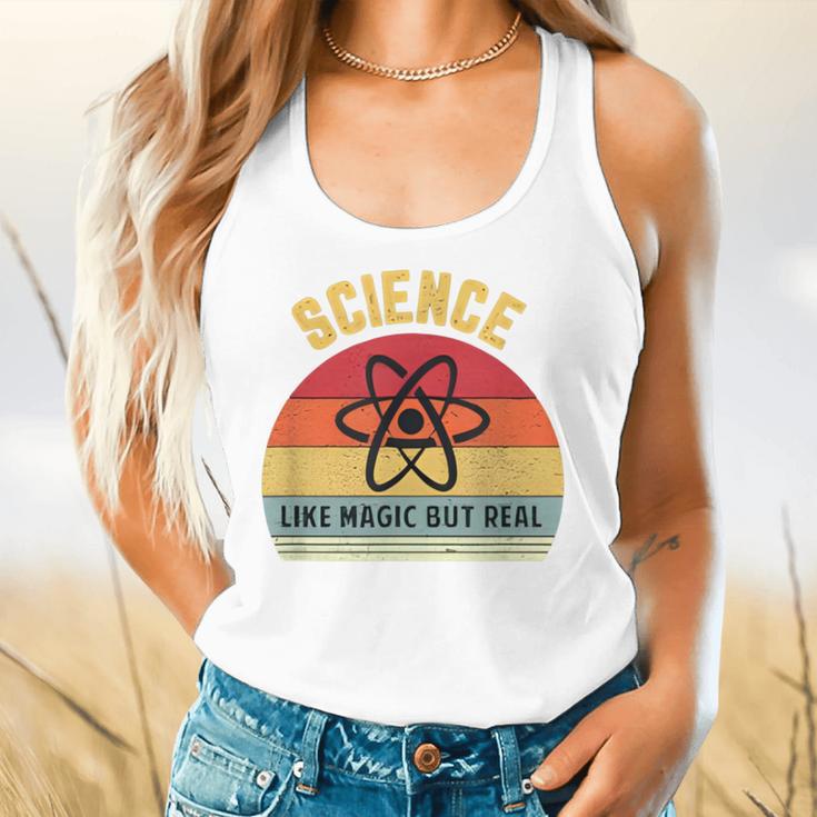 Science Like Magic But Real Science Teacher Graphics Geek Flowy Tank, gift for family, gift for coworker