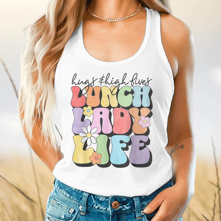 Soul Bleach Teacher Staff First Day Of School Last Hugs & High Fives Lunch Lady Vibes Blue Classic Fit Flowy Tank, gift for family, gift for coworker Soul Bleach Teacher Staff First Day Of School Last Hugs & High Fives Lunch Lady Vibes Blue Classic Fit Flowy Tank, gift for family, gift for coworker