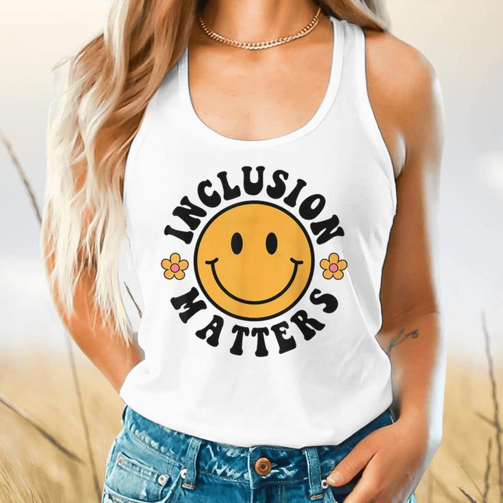 Special Education Teacher Autism Awareness Inclusion Matters Flowy Tank, gift for family, gift for coworker