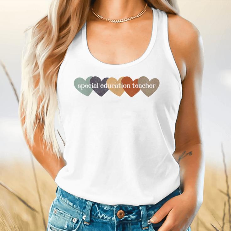 Special Education Teacher Heart Back To School Teach Rainbow Men Women Girls Kids Flowy Tank, gift for family, gift for coworker Special Education Teacher Heart Back To School Teach Rainbow Men Women Girls Kids Flowy Tank, gift for family, gift for coworker