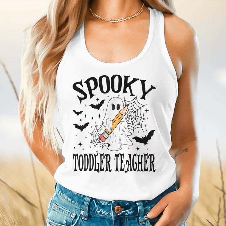 Spooky Toddler Teacher Halloween School Flowy Tank, gift for family, gift for coworker Spooky Toddler Teacher Halloween School Flowy Tank, gift for family, gift for coworker