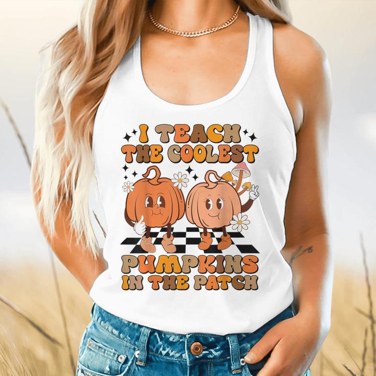 I Teach The Coolest Pumpkins In The Patch Teacher Halloween Flowy Tank, gift for family, gift for coworker I Teach The Coolest Pumpkins In The Patch Teacher Halloween Flowy Tank, gift for family, gift for coworker