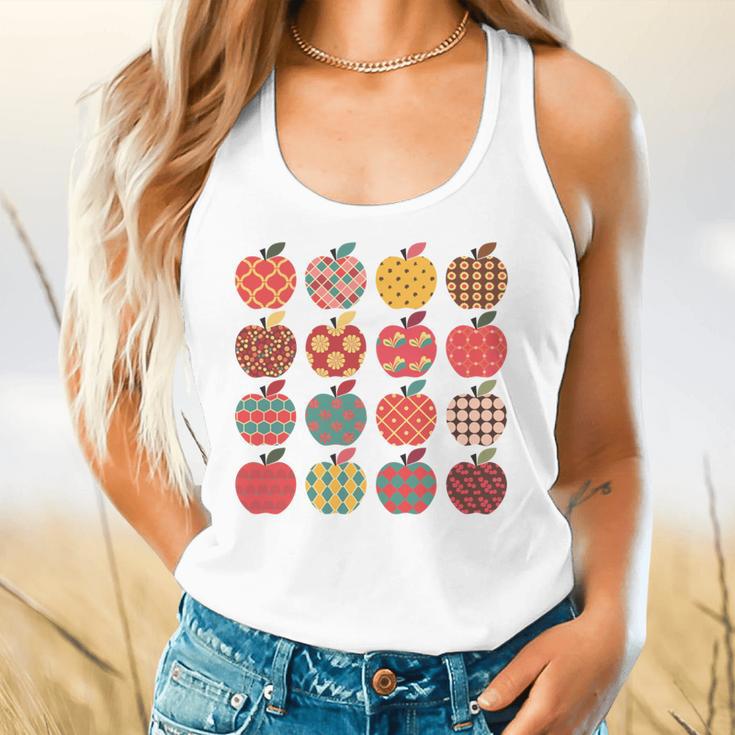 Teacher Apple Back To School Art For School Supplies Flowy Tank, gift for family, gift for coworker Teacher Apple Back To School Art For School Supplies Flowy Tank, gift for family, gift for coworker