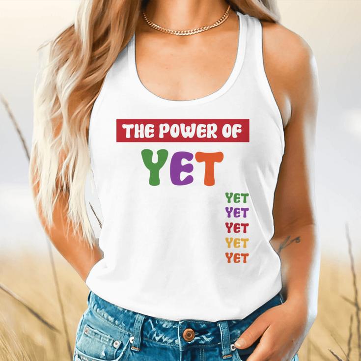 Teacher Growth Mindset Power Of Yet Flowy Tank, gift for family, gift for coworker Teacher Growth Mindset Power Of Yet Flowy Tank, gift for family, gift for coworker