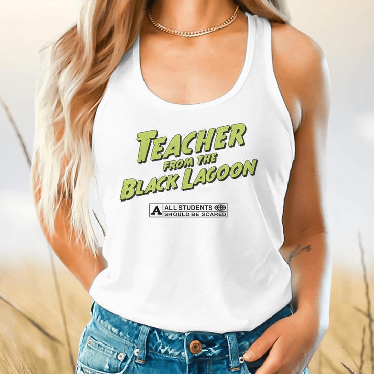 Teacher Halloween Tshirt Teacher From The Lagoon Men Women Flowy Tank, gift for family, gift for coworker Teacher Halloween Tshirt Teacher From The Lagoon Men Women Flowy Tank, gift for family, gift for coworker