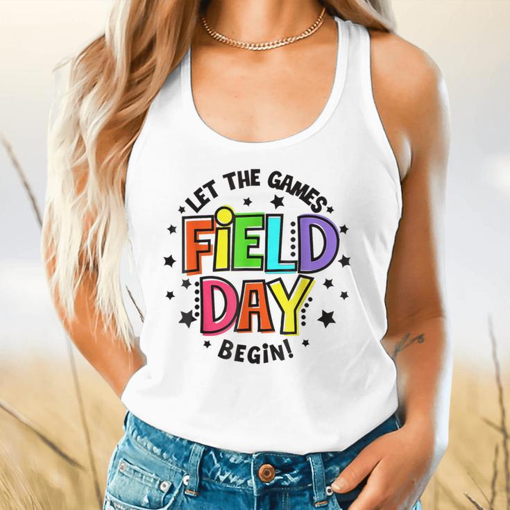 Teacher Student Field Day Let The Games Begin Field Day Flowy Tank, gift for family, gift for coworker