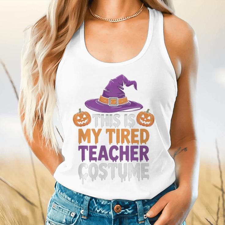 This Is My Tired Teacher Costume Halloween Premium Tri-Blend Flowy Tank, gift for family, gift for coworker This Is My Tired Teacher Costume Halloween Premium Tri-Blend Flowy Tank, gift for family, gift for coworker