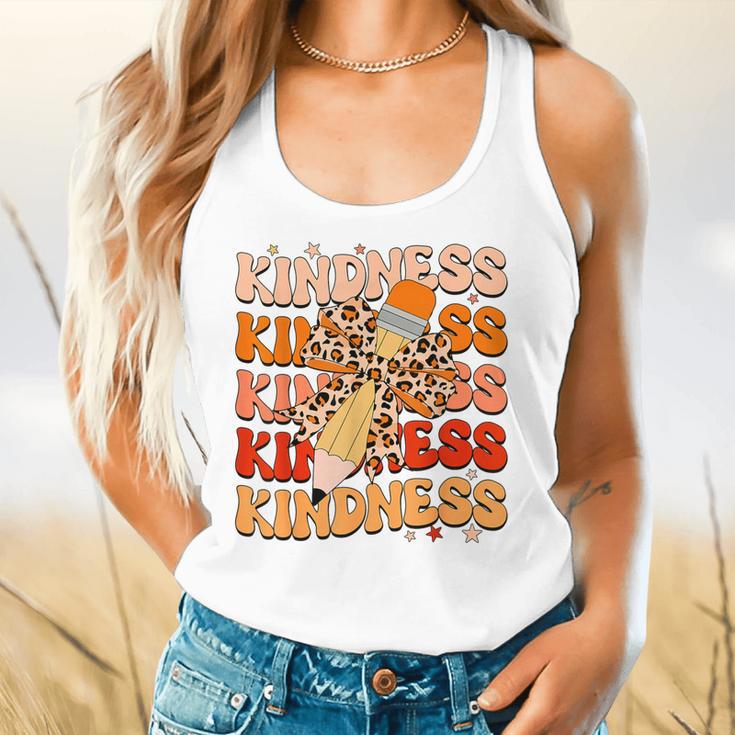 Unity Day Orange Kindness Teacher Bow Anti Bullying Be Kind Flowy Tank, gift for family, gift for coworker Unity Day Orange Kindness Teacher Bow Anti Bullying Be Kind Flowy Tank, gift for family, gift for coworker
