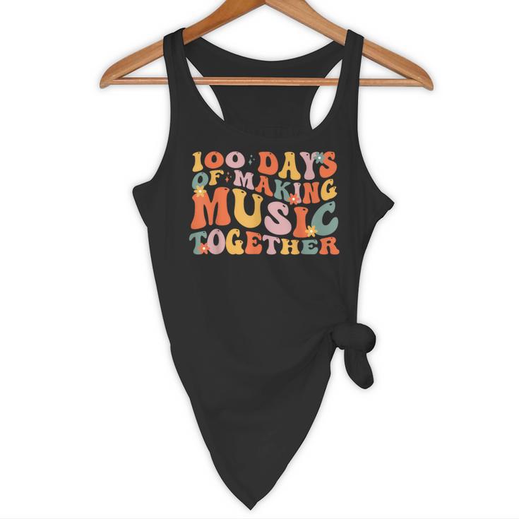 100 Days Of School Music Teacher Flowy Tank, novelty gifts, funny gifts 100 Days Of School Music Teacher Flowy Tank, novelty gifts, funny gifts