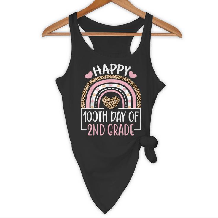100th Day Of 2nd Grade 100 Days Of School Teacher Flowy Tank, novelty gifts, funny gifts