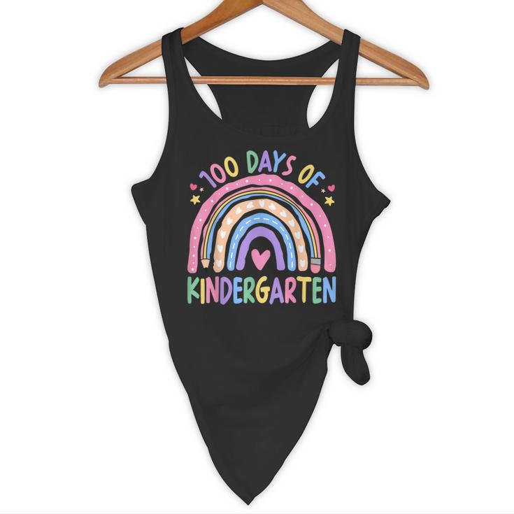 100th Day Of Kindergarten Teacher Kids 100 Days Smarter Flowy Tank, novelty gifts, funny gifts 100th Day Of Kindergarten Teacher Kids 100 Days Smarter Flowy Tank, novelty gifts, funny gifts