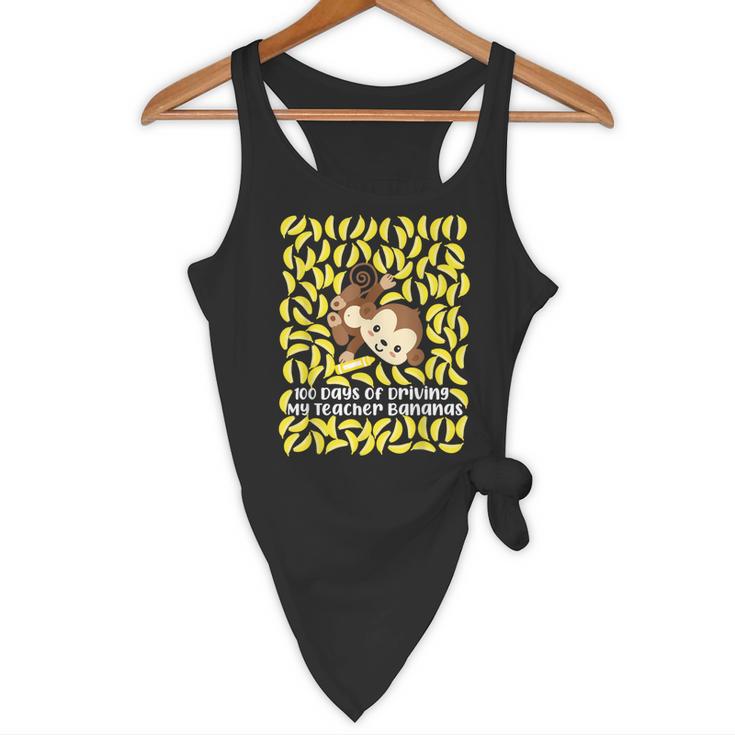 100th Day Of School Teacher Monkey Pun Banana For Men Women Girls Kids Flowy Tank, novelty gifts, funny gifts 100th Day Of School Teacher Monkey Pun Banana For Men Women Girls Kids Flowy Tank, novelty gifts, funny gifts
