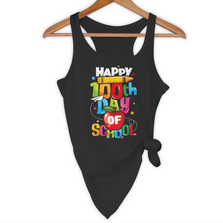 100th Day Of School Teachers Kids Child Happy 100 Days Flowy Tank, novelty gifts, funny gifts