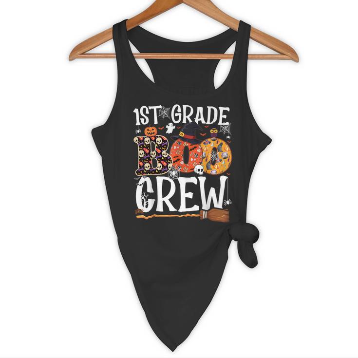1st Grade Boo Crew Cute Ghost Halloween Teacher Kids Flowy Tank, novelty gifts, funny gifts