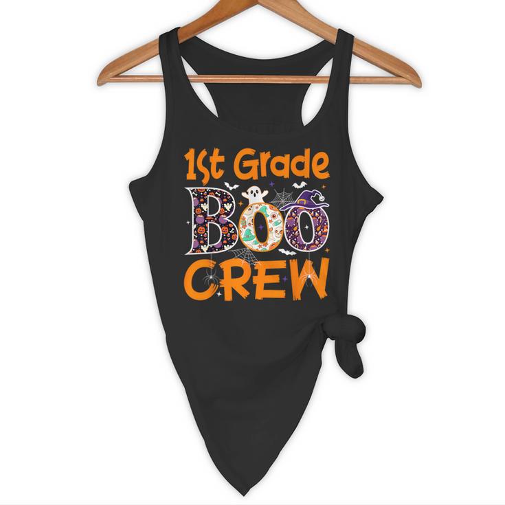 1st Grade Boo Crew First Grade Halloween Teacher Flowy Tank, novelty gifts, funny gifts