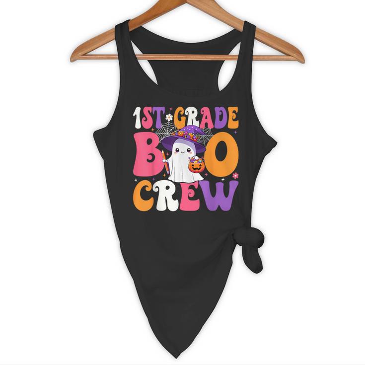 1st Grade Boo Crew Halloween First Grade Halloween Teacher Flowy Tank, novelty gifts, funny gifts 1st Grade Boo Crew Halloween First Grade Halloween Teacher Flowy Tank, novelty gifts, funny gifts