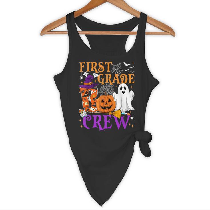 1st Grade Boo Crew Teacher Student Halloween Costume Flowy Tank, novelty gifts, funny gifts
