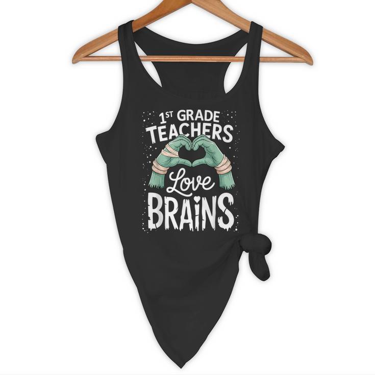 1st Grade Teachers Love Brains Shirt Halloween Teacher Flowy Tank, novelty gifts, funny gifts 1st Grade Teachers Love Brains Shirt Halloween Teacher Flowy Tank, novelty gifts, funny gifts