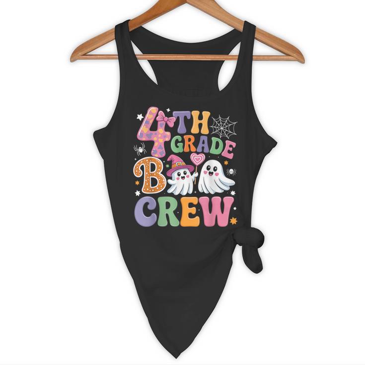 4th Grade Boo Crew Fourth Grade Teacher Kids Happy Halloween Flowy Tank, novelty gifts, funny gifts