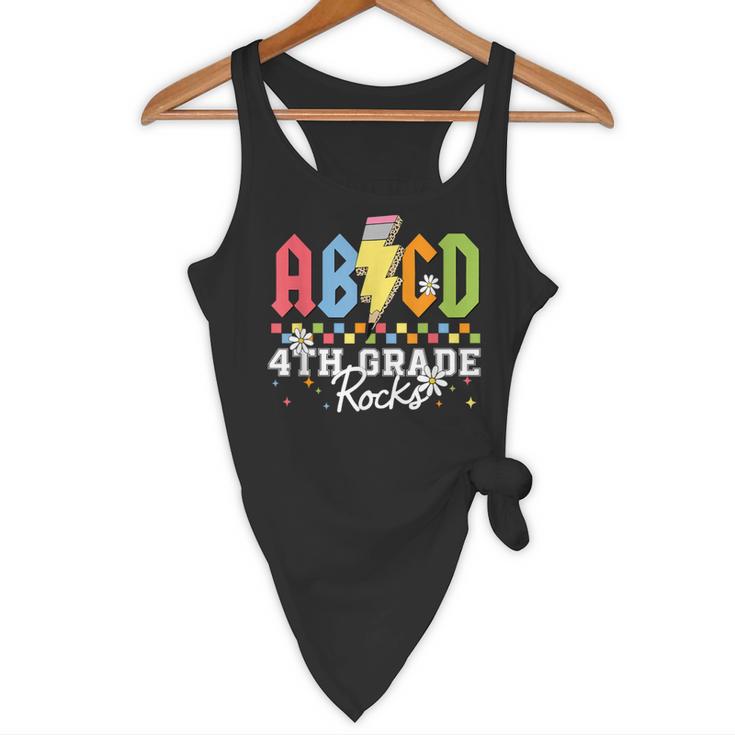 4th Grade Rocks ABCD Back To School Rock Teachers Flowy Tank, novelty gifts, funny gifts 4th Grade Rocks ABCD Back To School Rock Teachers Flowy Tank, novelty gifts, funny gifts