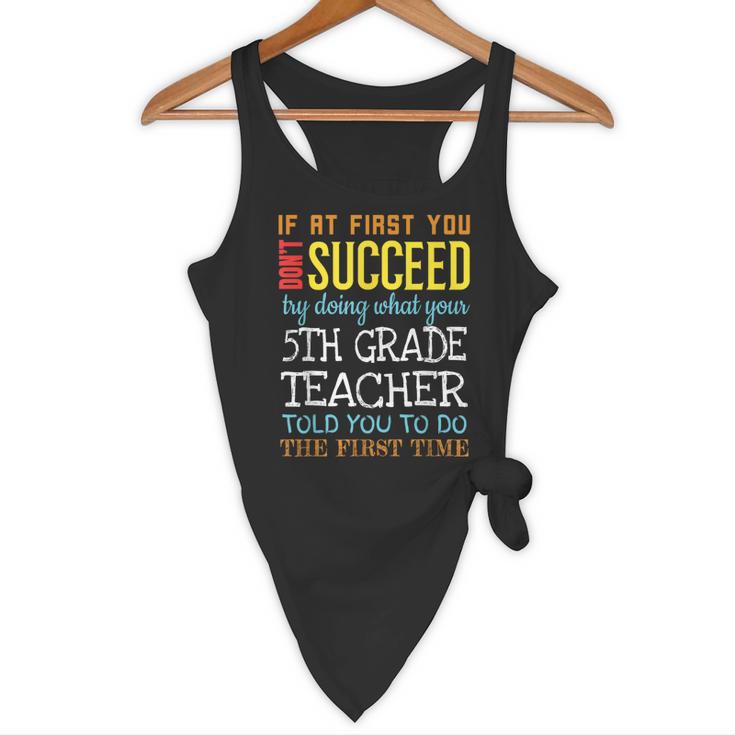 5th Grade Teacher Appreciation Flowy Tank, novelty gifts, funny gifts