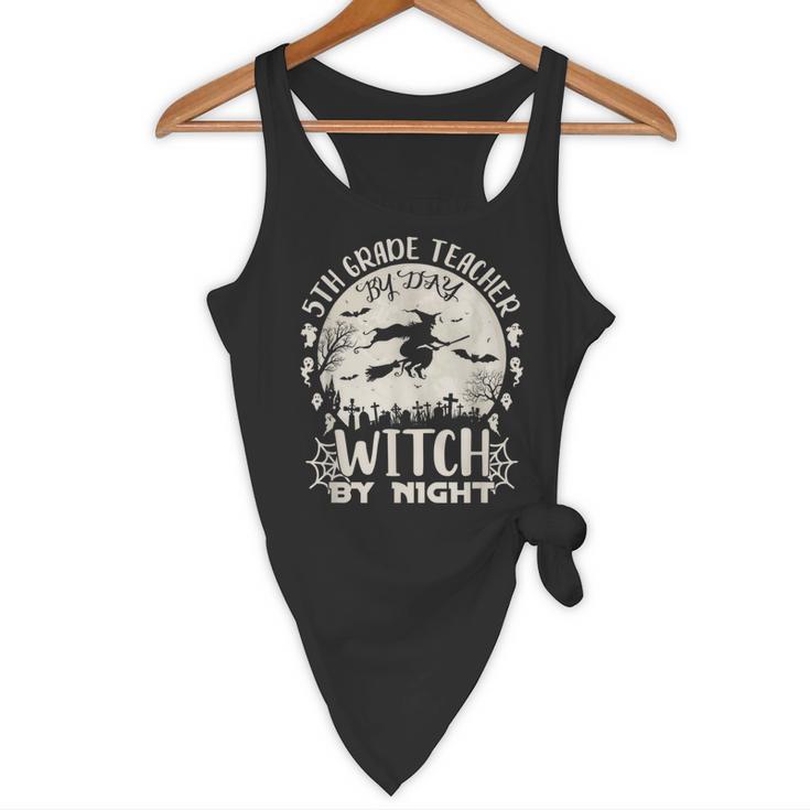 5th Grade Teacher By Day Witch By Night Halloween Flowy Tank, novelty gifts, funny gifts 5th Grade Teacher By Day Witch By Night Halloween Flowy Tank, novelty gifts, funny gifts