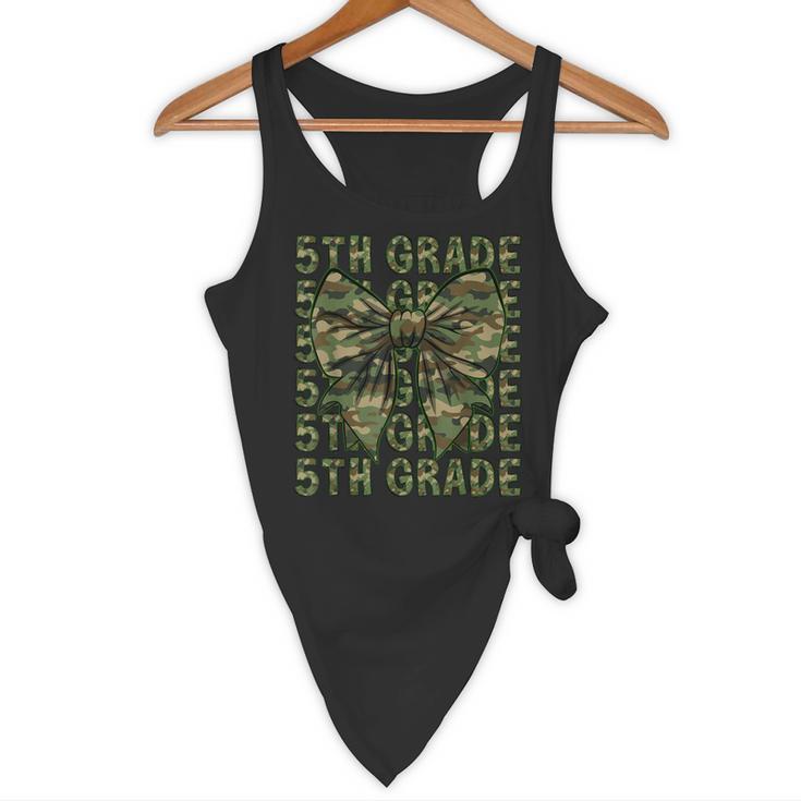 5th Grade Teacher Student Camo Bow Back To School Flowy Tank, novelty gifts, funny gifts 5th Grade Teacher Student Camo Bow Back To School Flowy Tank, novelty gifts, funny gifts