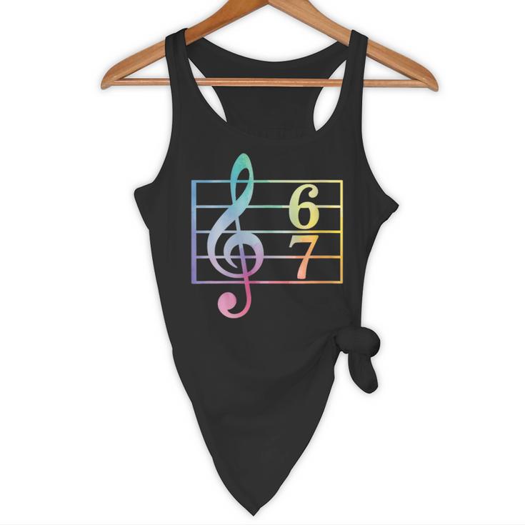 67 Music Meme Slang Six Seven Music Teacher Musician Flowy Tank, novelty gifts, funny gifts