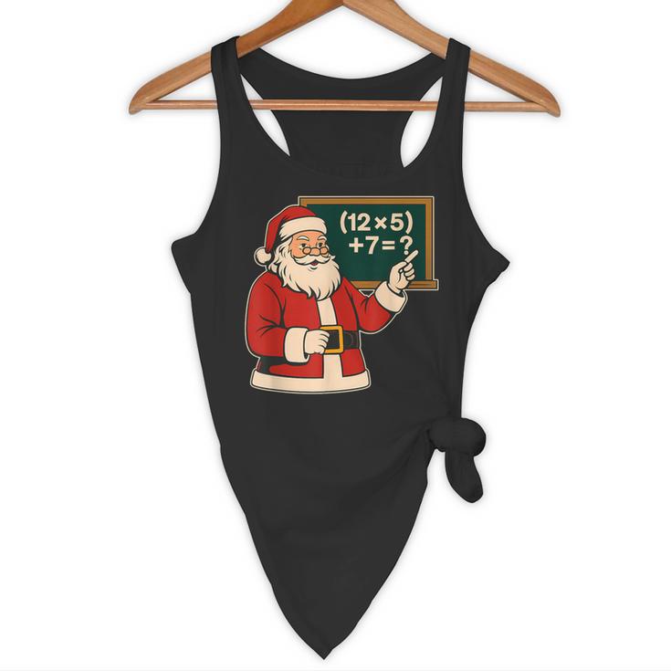 67 Teacher Christmas Santa Six Seven Meme Brainrot Math Joke Flowy Tank, novelty gifts, funny gifts