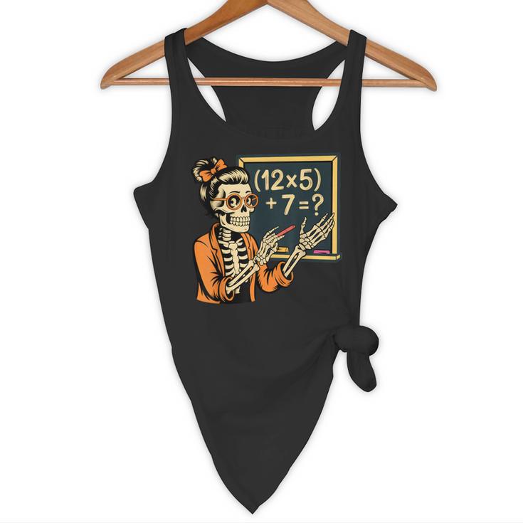 67 Teacher Halloween Skeleton Flowy Tank, novelty gifts, funny gifts 67 Teacher Halloween Skeleton Flowy Tank, novelty gifts, funny gifts