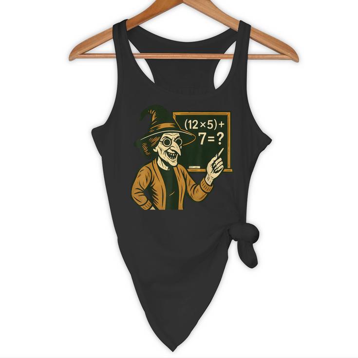 67 Teacher Halloween Witch Six Seven Meme Brainrot Math Joke Flowy Tank, novelty gifts, funny gifts