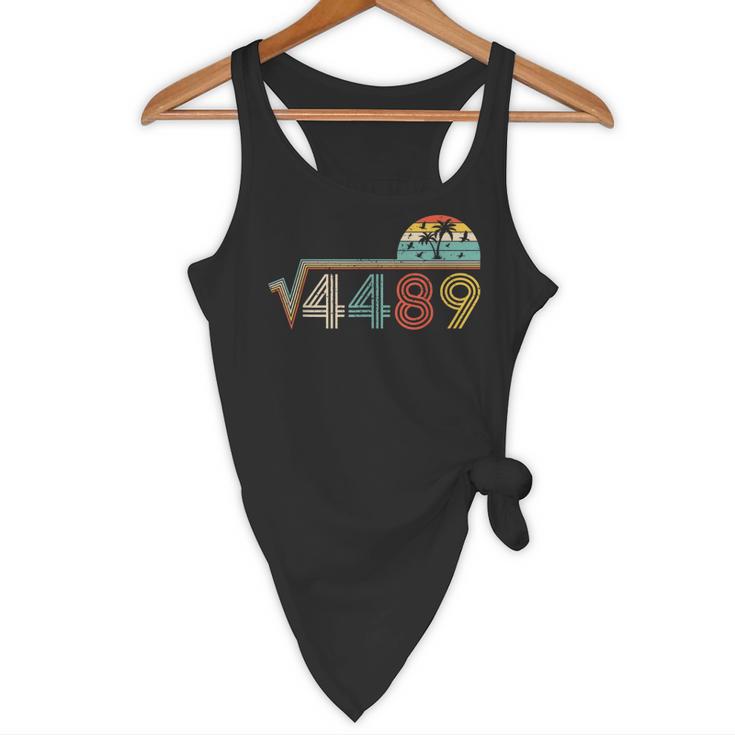 67 Vintage Meme Square Root 4489 Slang Math Teacher Flowy Tank, novelty gifts, funny gifts