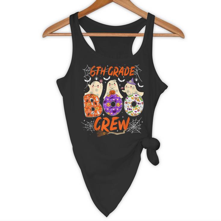 6th Grade Boo Crew Sixth Grade Halloween Teacher Kid Flowy Tank, novelty gifts, funny gifts