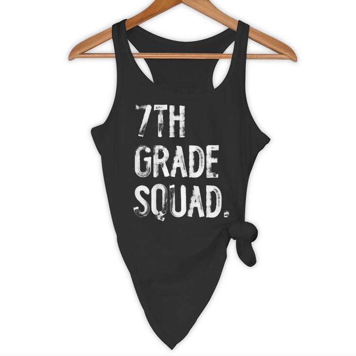 7th Grade Squad Back To School Student Teacher Flowy Tank, novelty gifts, funny gifts