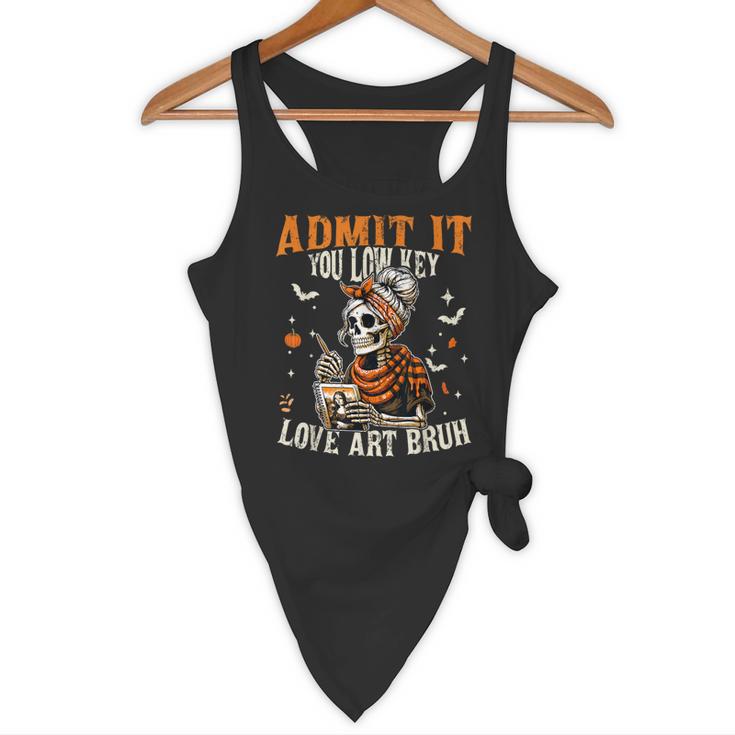 Admit It You Low Key Love Art Bruh Halloween Art Teacher Flowy Tank, novelty gifts, funny gifts Admit It You Low Key Love Art Bruh Halloween Art Teacher Flowy Tank, novelty gifts, funny gifts