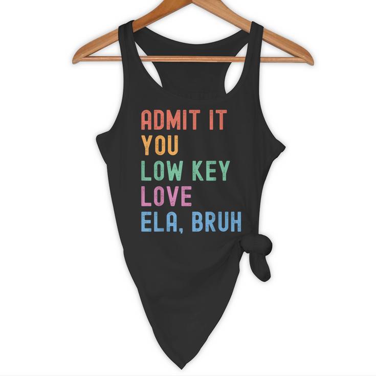 Admit It You Low Key Love ELA Bruh English Teacher Flowy Tank, novelty gifts, funny gifts Admit It You Low Key Love ELA Bruh English Teacher Flowy Tank, novelty gifts, funny gifts