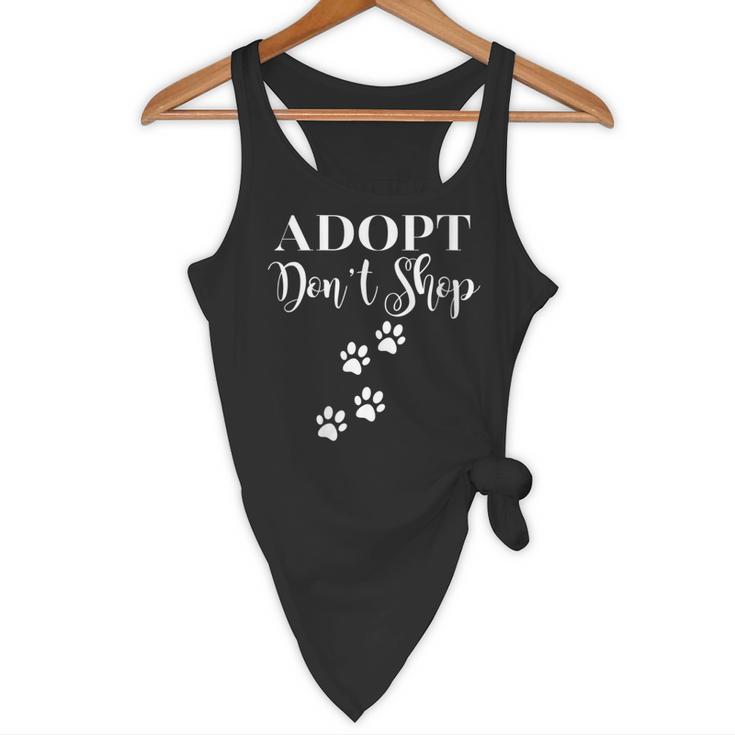 Adopt Animals Don't Shop For Them Flowy Tank, novelty gifts, funny gifts