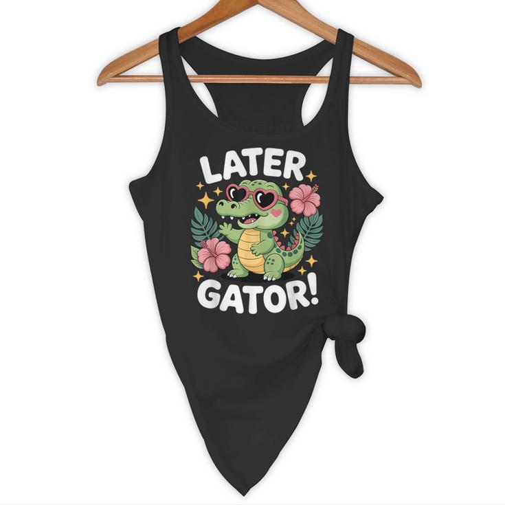 Alligator Later Gator Teacher Summer Last Day Fun Flowy Tank, novelty gifts, funny gifts Alligator Later Gator Teacher Summer Last Day Fun Flowy Tank, novelty gifts, funny gifts