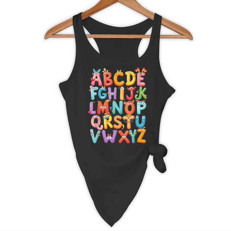 Alphabet A-Z ABC Kids Back To School Pre K Teachers Flowy Tank, novelty gifts, funny gifts Alphabet A-Z ABC Kids Back To School Pre K Teachers Flowy Tank, novelty gifts, funny gifts