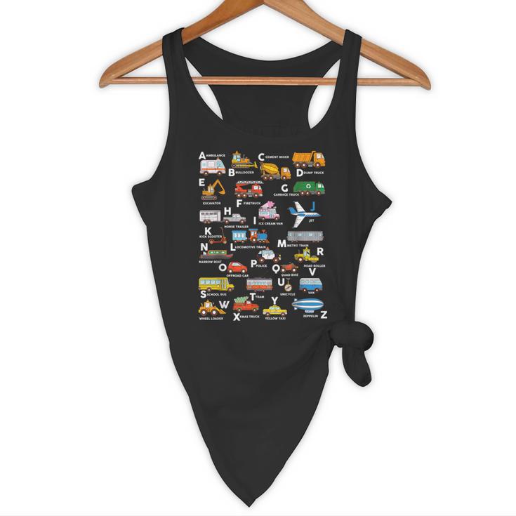 Alphabet Vehicles ABCs Learning Teachers Kids Boys Girls Flowy Tank, novelty gifts, funny gifts Alphabet Vehicles ABCs Learning Teachers Kids Boys Girls Flowy Tank, novelty gifts, funny gifts