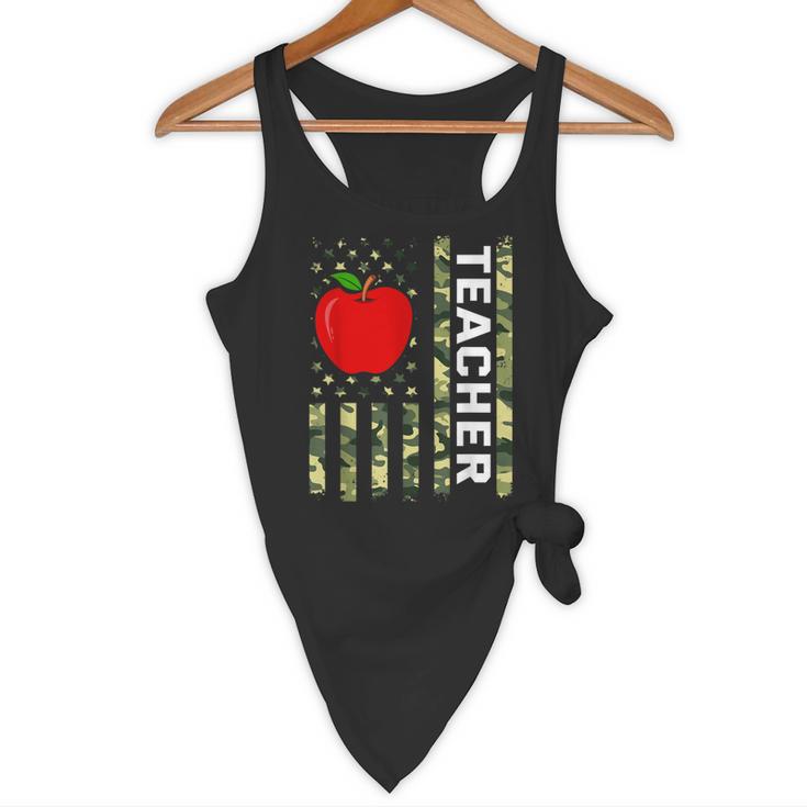 American Flag Camouflage Teacher Patriotic 4th Of July Flowy Tank, novelty gifts, funny gifts American Flag Camouflage Teacher Patriotic 4th Of July Flowy Tank, novelty gifts, funny gifts