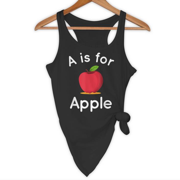A Is For Apple Toddler Kindergarten Preschool Teacher Flowy Tank, novelty gifts, funny gifts A Is For Apple Toddler Kindergarten Preschool Teacher Flowy Tank, novelty gifts, funny gifts